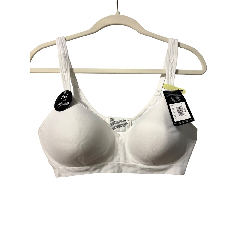 Bali Comfort Revolution Wireless Bra White DF3463 40B NWT